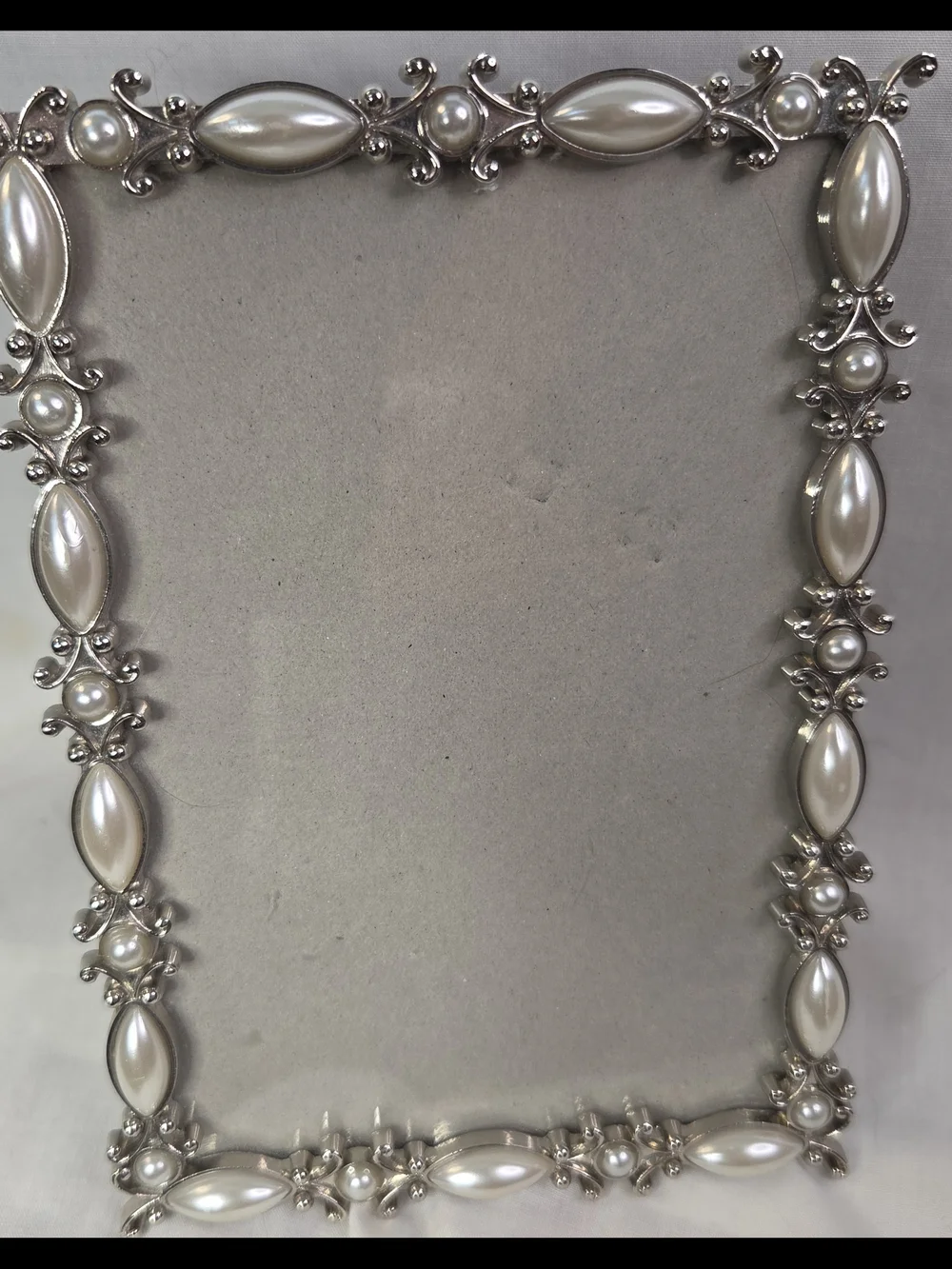 Valerie Bertinelli Silver-Tone Frame with Pearl Accents
